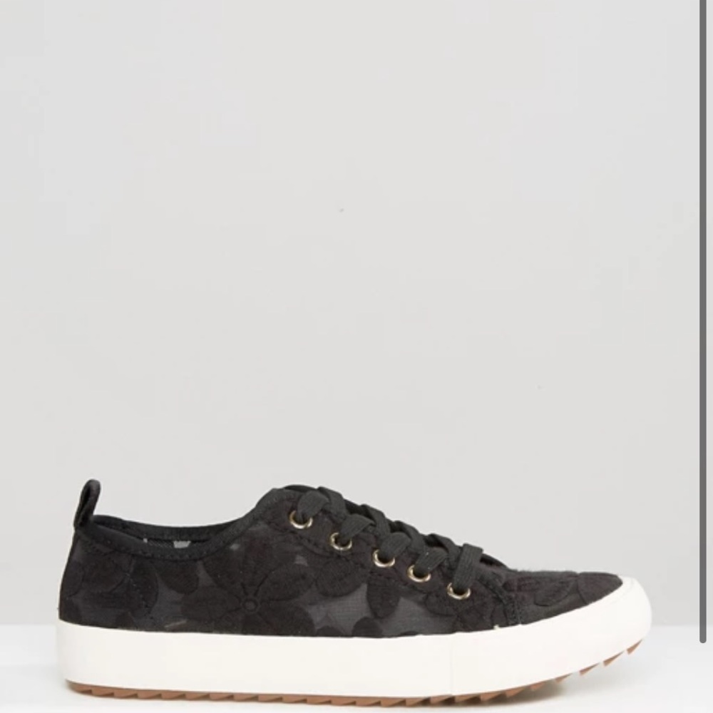 Aldo Black Lace Sneakers